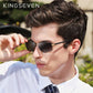 Man wearing Kingseven Men's Classic Rimless sunglasses