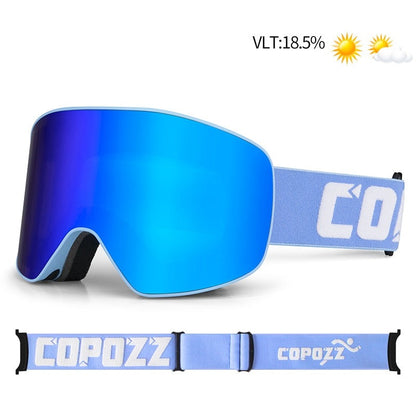 Blue Copozz Pro Ski Goggles