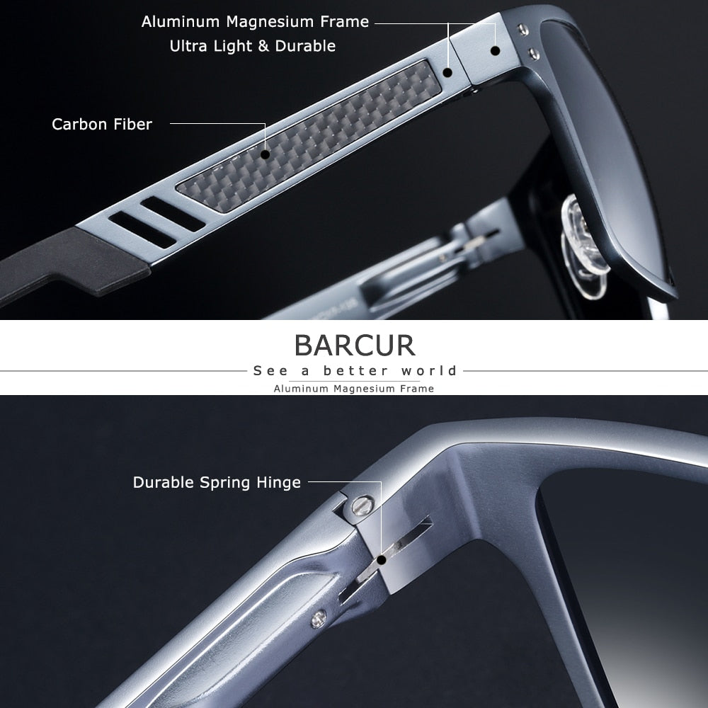 Barcur Aluminium Square sunglasses product attributes