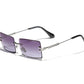 Gradient purple lens Kingseven Rectangle Gradient sunglasses