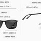 KDEAM Men's Driving sunglasses product dimensions
