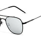 Silver Veithdia Square Aviator sunglasses
