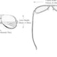 Kingseven Rimless Aviator sunglasses product dimensions