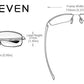 Kingseven Men's Classic Rimless sunglasses product dimensions