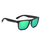 Green lens with black framed KDEAM Classic Square-Frame sunglasses