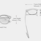 Kingseven Black Walnut sunglasses product dimensions