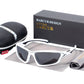 White framed Barcur TR90 sport sunglasses