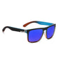Blue lens with black framed KDEAM Classic Square-Frame sunglasses