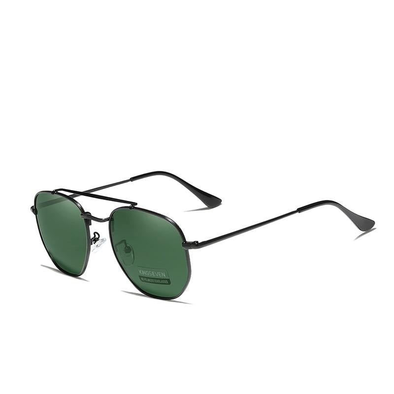 Kingseven Polarised Hexagon sunglasses product side view display