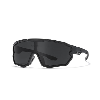 Black KDEAM Full-Frame TR90 Sport sunglasses