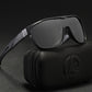 Black KDEAM Oversized Shield-Lens sunglasses
