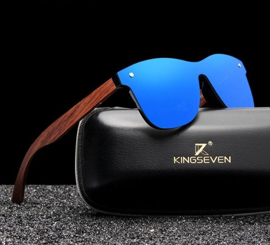 Kingseven Polarised Wooden sunglasses