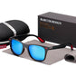 Mirror Blue Barcur Wayfarer sunglasses