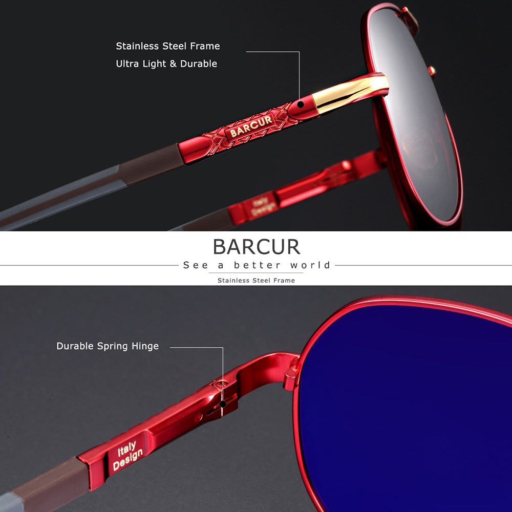 Barcur Vintage Aviator sunglasses product features