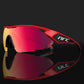 Shield-frame red NRC Pro Cycling glasses