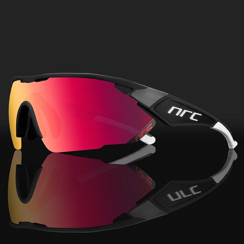 Shield frame black red NRC Pro Cycling glasses