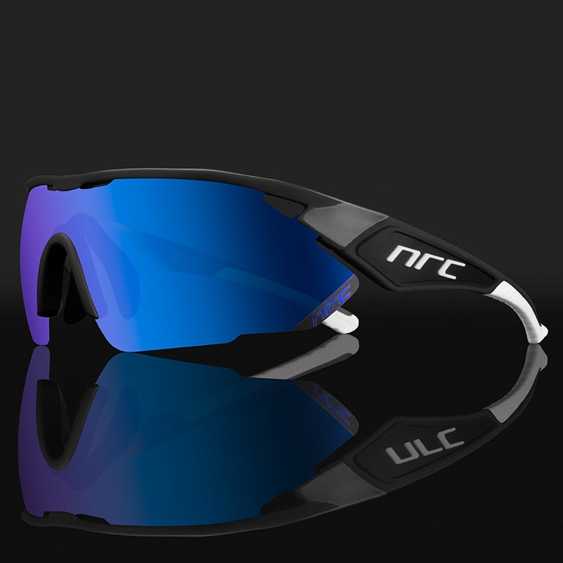 Shield-frame black blue NRC Pro Cycling glasses
