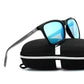 Blue lens Veithdia Aluminium Magnesium sunglasses side view