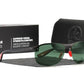 Army green KDEAM Rimless Oval-Frame sunglasses
