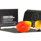Mirror red KDEAM Rimless Oval-Frame sunglasses