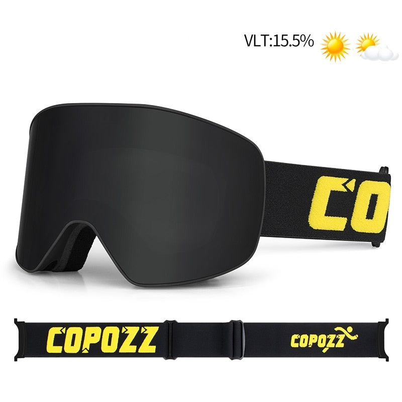 Black Copozz Pro Ski Goggles