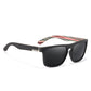 Black with inner frame patterned KDEAM Classic Square-Frame sunglasses