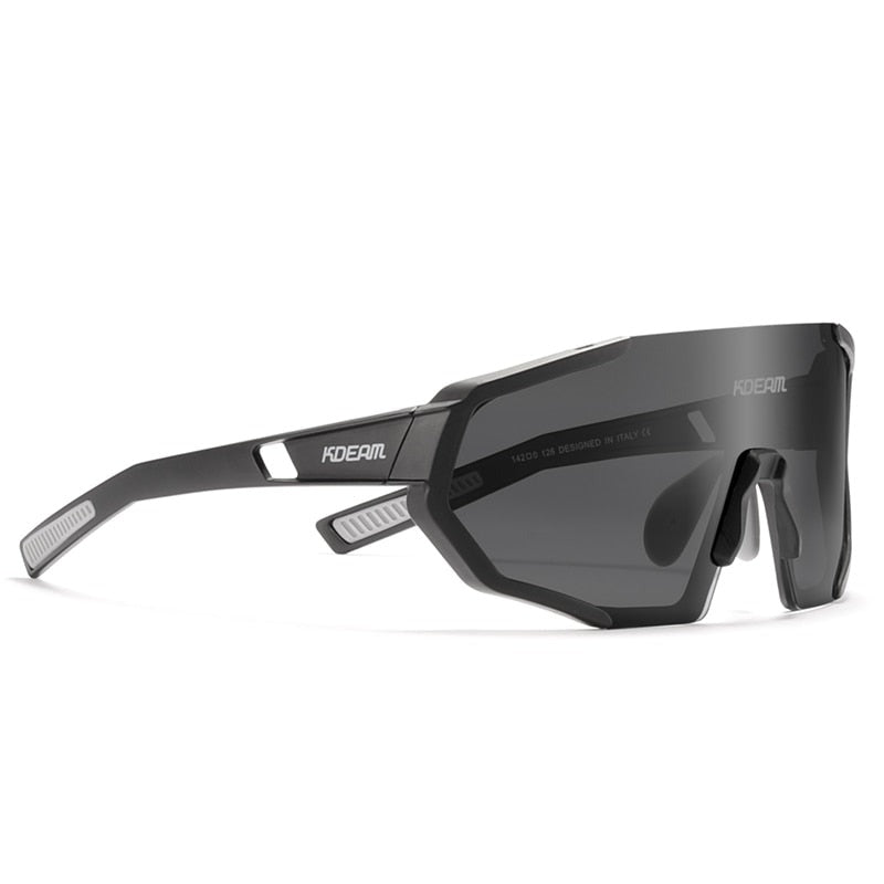 Black KDEAM TR90 Shield-Lens sunglasses