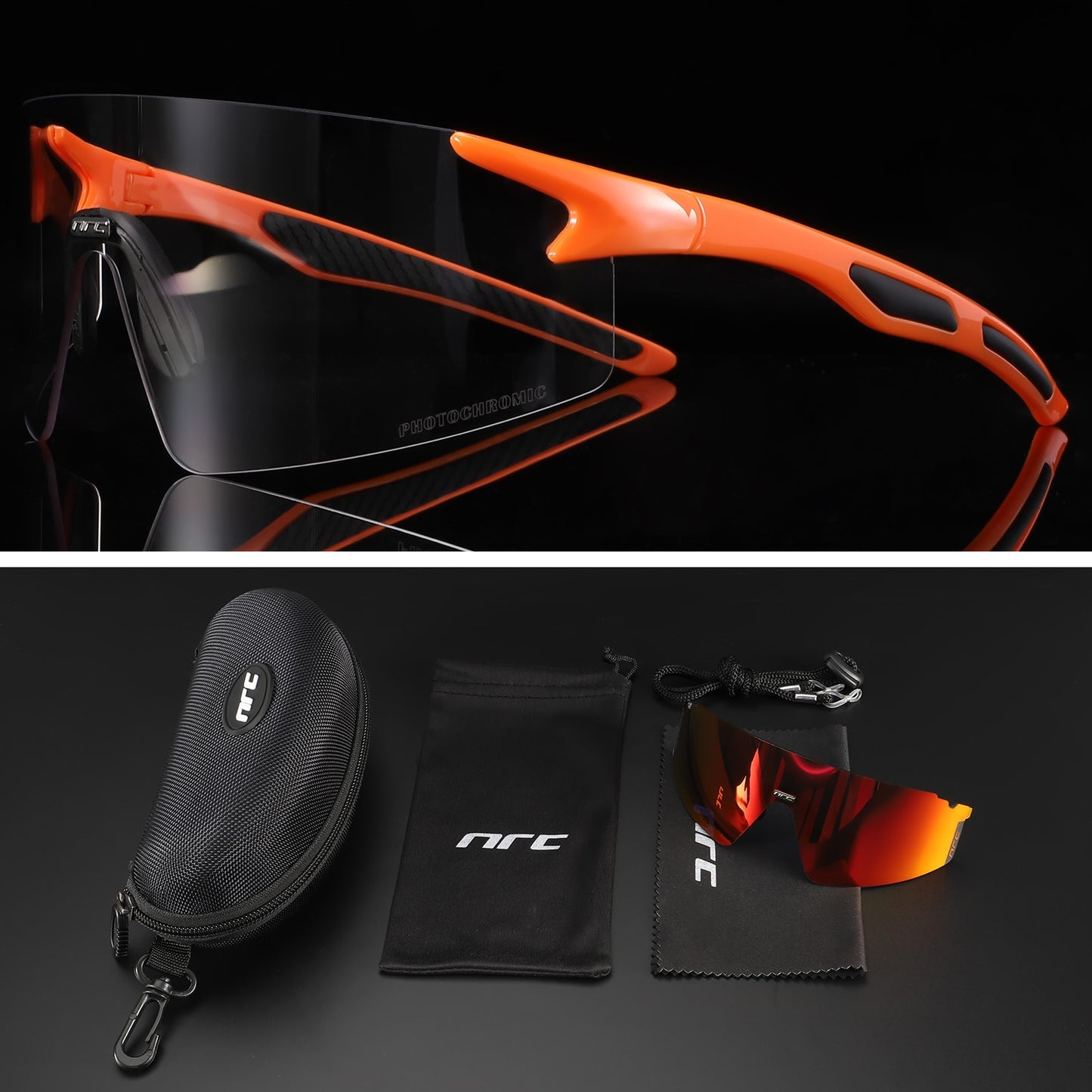 Orange NRC Photochromic Cycling glasses