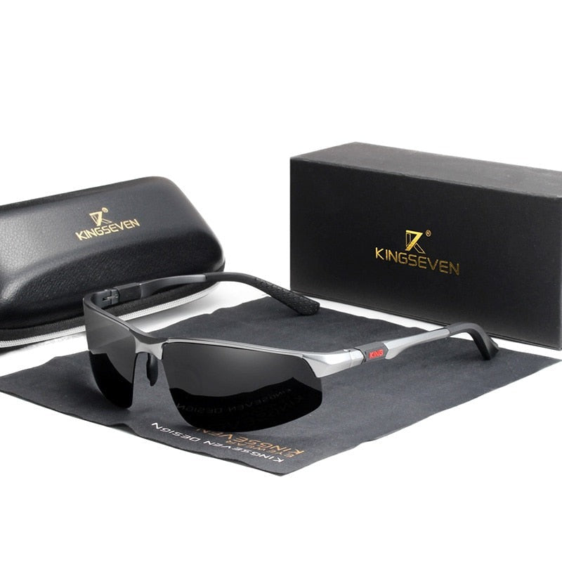 Gun gray Kingseven Polarised Sport Driving sunglasses
