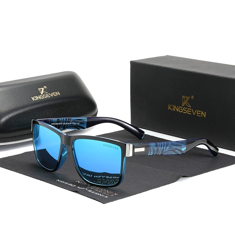 Blue Kingseven Carbon Fibre Pattern sunglasses