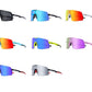 Showcase of the different coloured KDEAM Rimless Thin-Frame Shield sunglasses