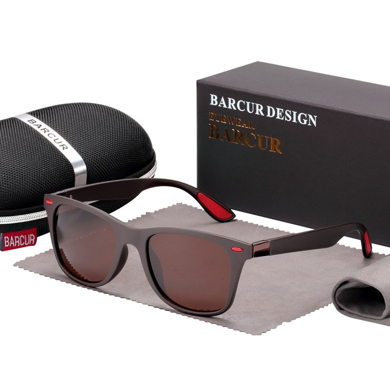 Brown Barcur Wayfarer sunglasses