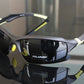 Black and yellow Comaxsun Outdoor Sport sunglasses