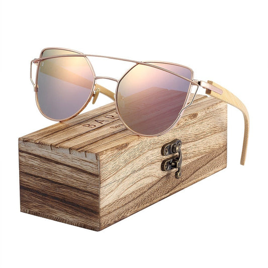 Barcur Bamboo Cat Eye sunglasses