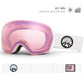 Sakura pink Copozz Aurora Ski goggles