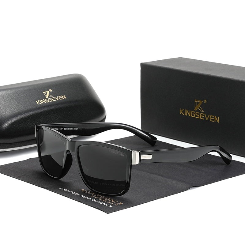 Black Kingseven Carbon Fibre Pattern sunglasses