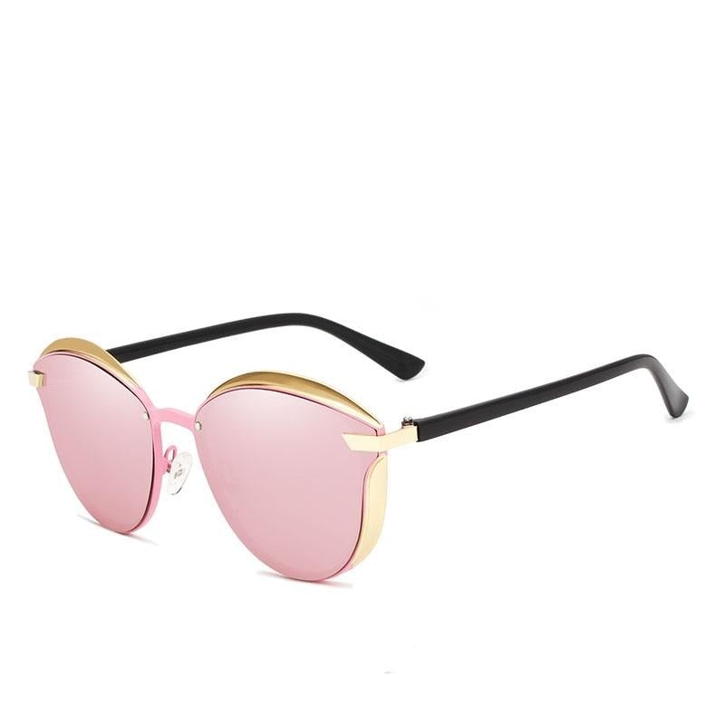 Pink and gold Kingseven Cat Eye sunglasses