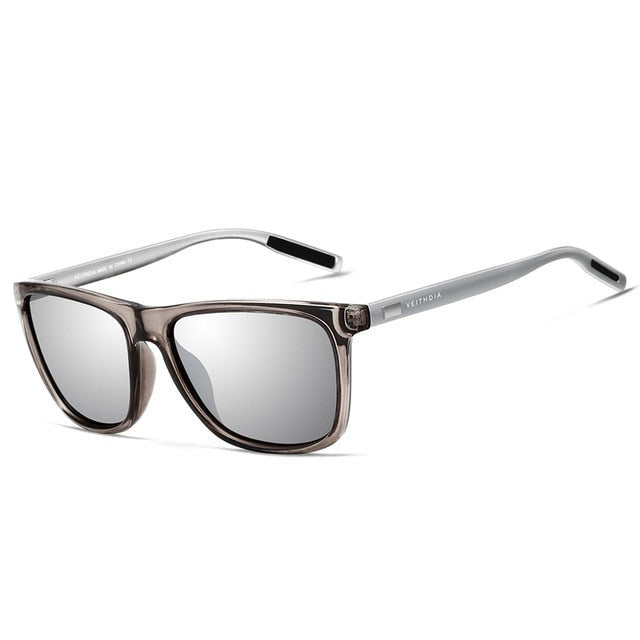 Silver Veithdia Aluminium Magnesium sunglasses