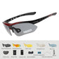 Black and red Comaxsun Polarised Cycling sunglasses