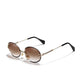 Brown gradient Kingseven Oval Rimless sunglasses
