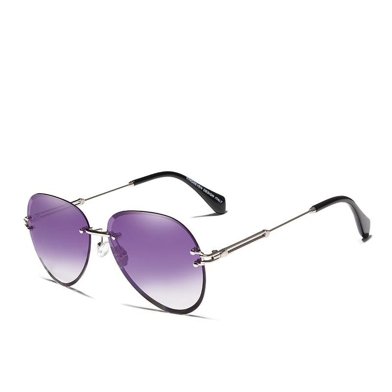 Purple gradient lens Kingseven Rimless Gradient sunglasses