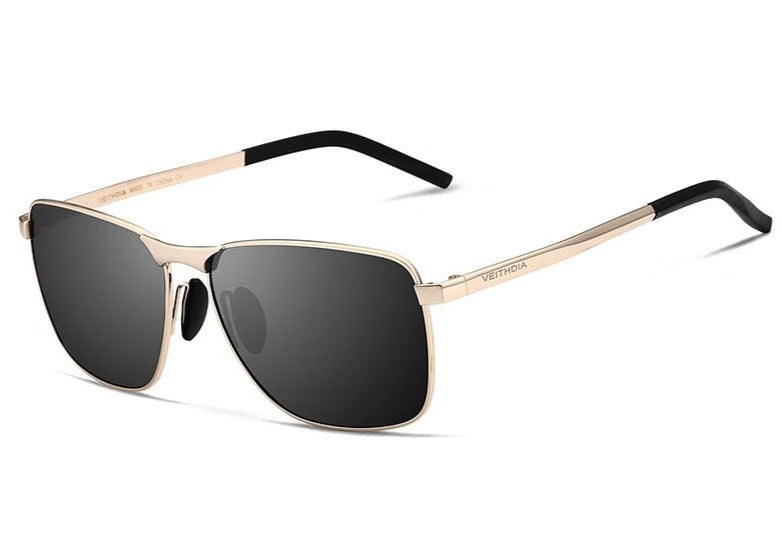 Gold Veithdia Thin Square sunglasses