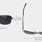 Kingseven Pilot Square sunglasses product dimensions