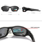 KDEAM Cutting-Frame Sport sunglasses product dimensions