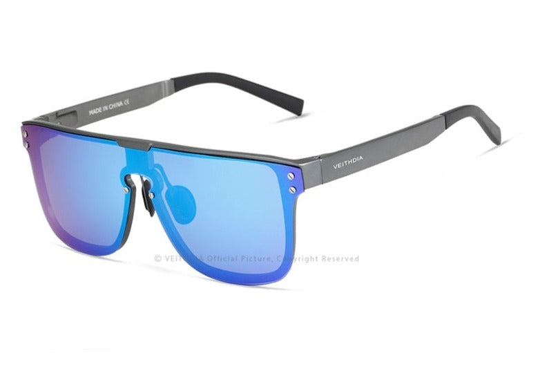 Blue lens Veithdia Single-Lens sunglasses