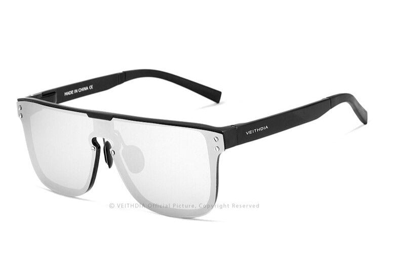 Mirror silver Veithdia Single-Lens sunglasses