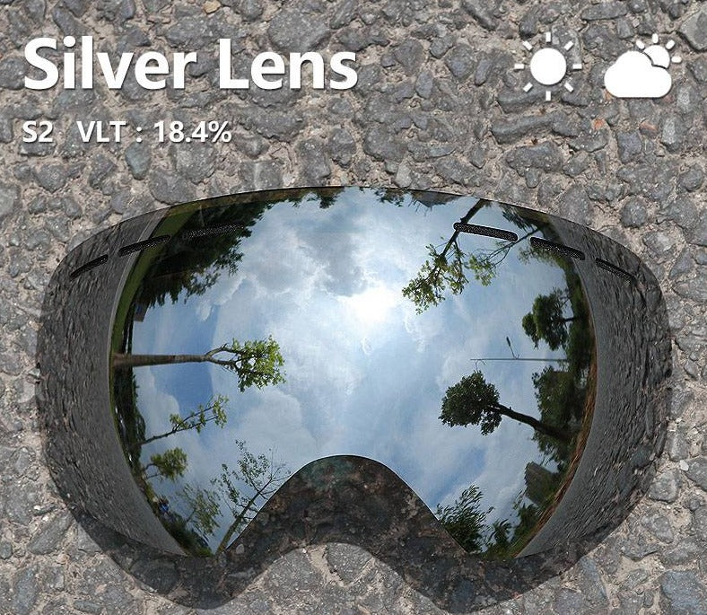 Silver Copozz Anti-Fog Ski Replacement Lens