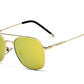 Gold Veithdia Square Aviator sunglasses