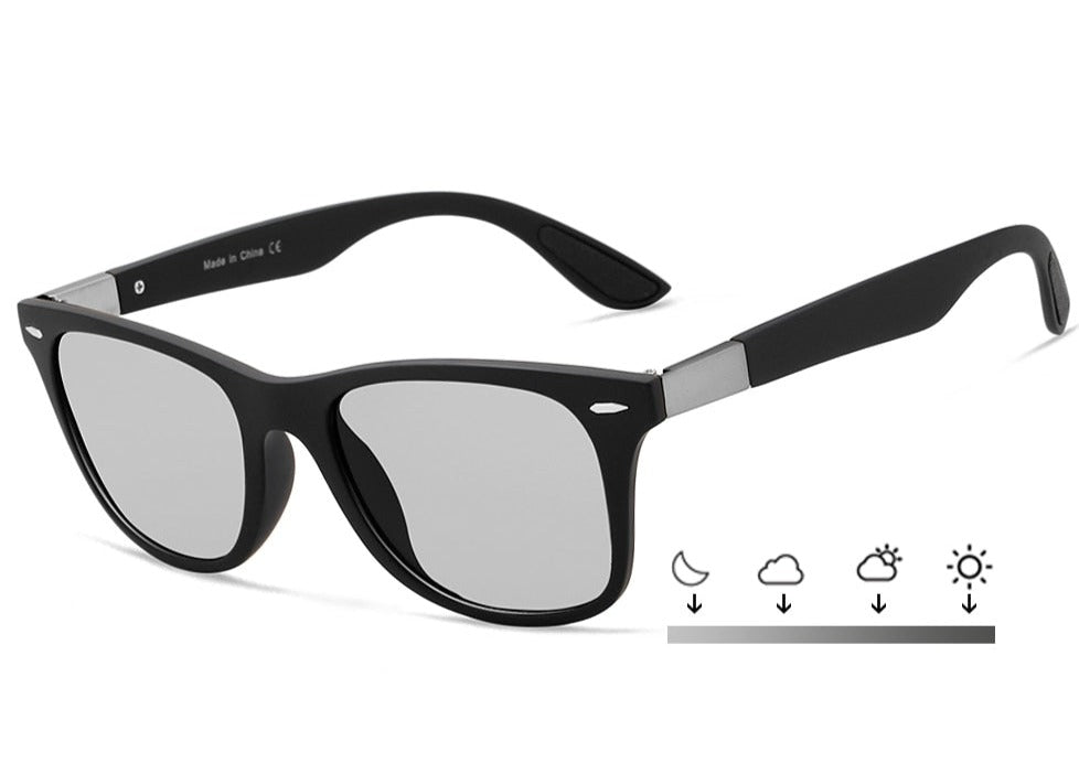 Photochromic gray Veithdia Classic Square sunglasses