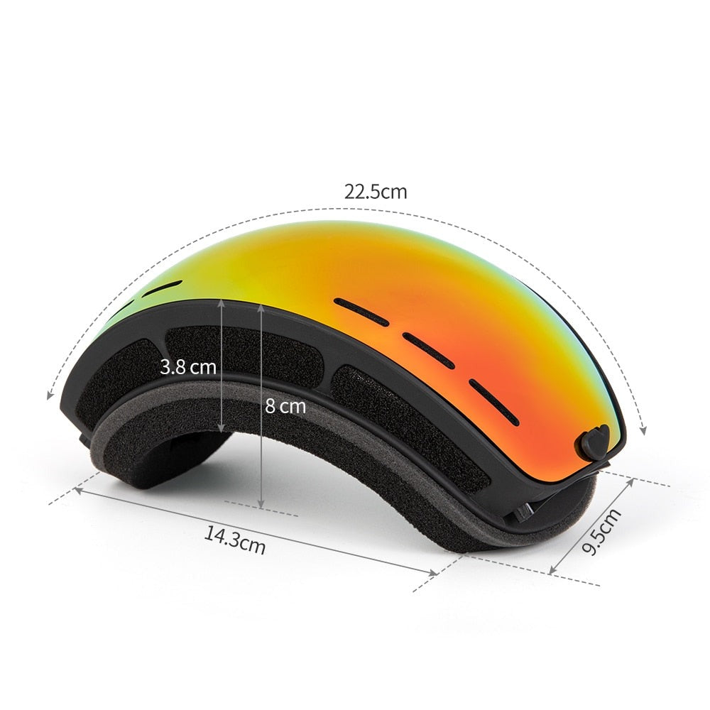 COPOZZ Anti-Fog Ski goggles product dimensions